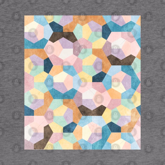 Honeycomb Pastels #001 by TheActionPixel